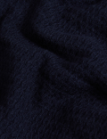 Soft Touch Textured Relaxed Zip Up Hoodie