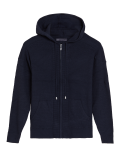 Soft Touch Textured Relaxed Zip Up Hoodie