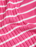 Striped Crew Neck Knitted Top