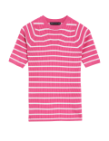 Striped Crew Neck Knitted Top