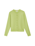 Crew Neck Button Front Cardigan