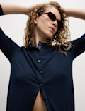 Crew Neck Button Front Cardigan