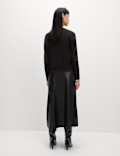Crew Neck Button Front Cardigan