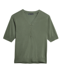 Cotton Rich Short Sleeve Knitted Top