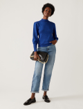 Sparkly Funnel Neck Jumper
