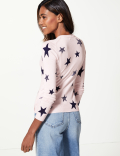 Star Print Cardigan