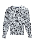 Animal Print Blouson Sleeve Jumper