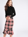Ribbed Roll Neck Jumper