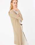 Ribbed Longline Cardigan