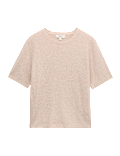 Cotton Rich Boucle Slim Fit Knitted Top