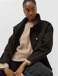 Crew Neck Relaxed Jumper with Wool