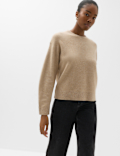Crew Neck Relaxed Jumper with Wool