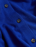 Crew Neck Button Front Cardigan