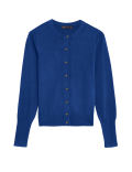 Crew Neck Button Front Cardigan