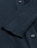 Crew Neck Button Front Cardigan