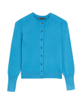 Crew Neck Button Front Cardigan