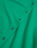Crew Neck Button Front Cardigan