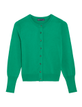 Crew Neck Button Front Cardigan