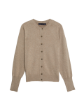 Crew Neck Button Front Cardigan