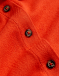 Crew Neck Button Front Cardigan