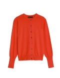 Crew Neck Button Front Cardigan