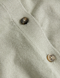Crew Neck Button Front Cardigan