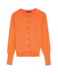 Crew Neck Button Front Cardigan