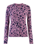 Floral Round Neck Cardigan