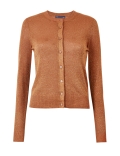 Glitter Round Neck Cardigan