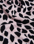 Animal Print Crew Neck Cardigan