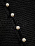Ribbed V-Neck Button Front Cardigan