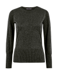 Lurex Gathered Shoulder Jumper