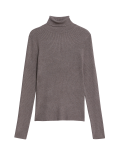 Ribbed Roll Neck Jumper