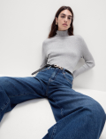 Ribbed Roll Neck Jumper
