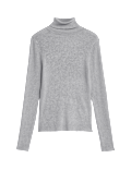 Ribbed Roll Neck Jumper
