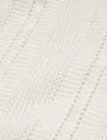 Cotton Rich Textured Crew Neck Jumper