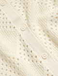 Cotton Rich Textured Collared Knitted Top