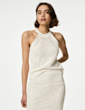 Cotton Rich Textured Knitted Top