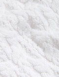 Cotton Rich Textured V-Neck Knitted Vest