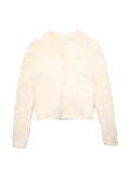 Textured Button Front Slim Cardigan