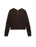 Cotton Rich Button Through Cropped Cardigan