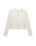 Cotton Rich Button Through Cropped Cardigan