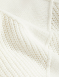 Cotton Rich Knitted Vest with Merino Wool