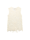 Pure Cotton Crochet-Style Knitted Vest