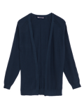 Cotton Rich Textured Relaxed Cardigan