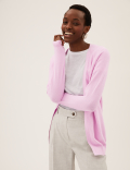 Cotton Rich Textured Relaxed Cardigan