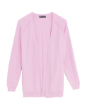 Cotton Rich Textured Relaxed Cardigan