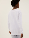 Cotton Rich Textured Relaxed Cardigan