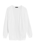Cotton Rich Textured Relaxed Cardigan