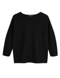 Pure Cotton Textured Crew Neck Jumper